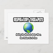 Atemtherapeuten...Welt ein besserer Ort Postkarte (Vorne/Hinten)