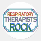 Atemtherapeutikum Rock Runder Aufkleber (Vorderseite)
