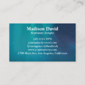 Atemtherapeutin Galaxy Visitenkarte (Rückseite)