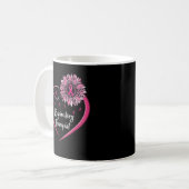 Atemtherapeutin RT Liebe Herz Sunflower Bree Kaffeetasse (Vorderseite Links)