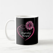 Atemtherapeutin RT Liebe Herz Sunflower Bree Kaffeetasse (Links)