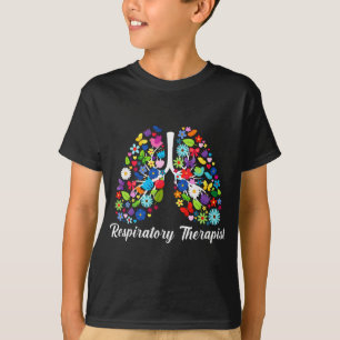 Atemtherapeutische Blume Lunge Lunge Lungenpulmono T-Shirt