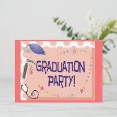 Atemtherapeutische Graduation Einladung (Stehend Vorderseite)