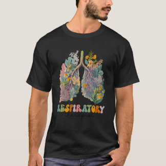 Atemtherapeutische Wildblumen Lungen Pulmonolog T-Shirt