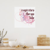 Atemtherapie Babe Poster (Küche)