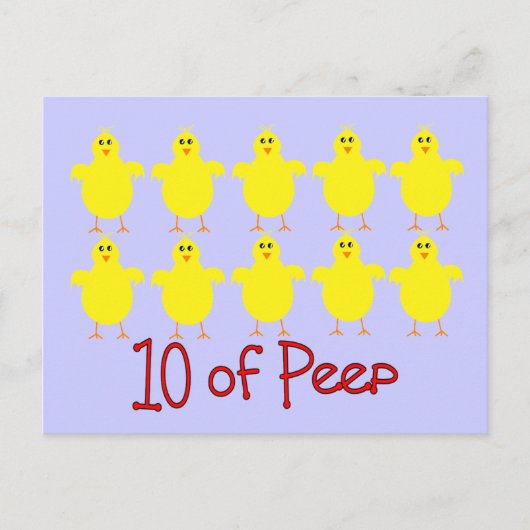 Atemtherapie Geschenke "10 von PEEP" Funny Postkarte (Vorderseite)