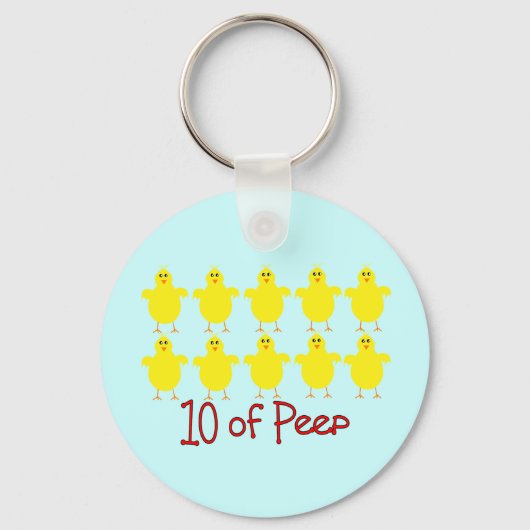 Atemtherapie Geschenke "10 von PEEP" Funny Schlüsselanhänger (Vorderseite)