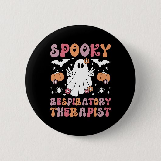 Atemtherapie Halloween Button (Vorderseite)