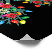 Atemtherapie Weihnachtslichttherapeut Lung Poster (Ecke)