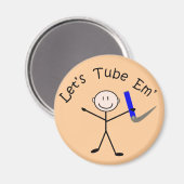 Atemtherapieaufkleber "Let's Tube Em" Magnet (Vorderseite/Rückseite)