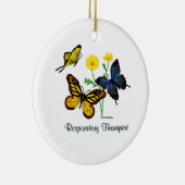 Atemtherapieschmetterlinge Keramikornament (Rechts)