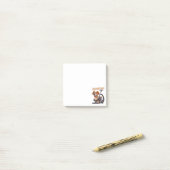 Atemvakuum Hund Post-it Klebezettel (Auf Schreibtisch)