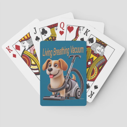 Atemvakuum Hund Spielkarten (Rückseite)
