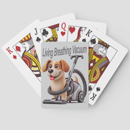 Atemvakuum Hund Spielkarten (Rückseite)