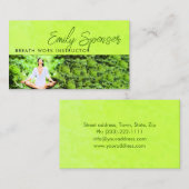 Atemyoga in Nature Training Session Visitenkarte (Vorne/Hinten)