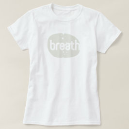 Atemzone - Weiße Yoga & Pilates T-Shirt