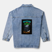 Atemzug mit frischer Pflege Jeansjacke (Rückseite)