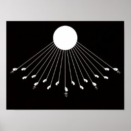 Aten Gottes wahre Symbolwandkunst Poster