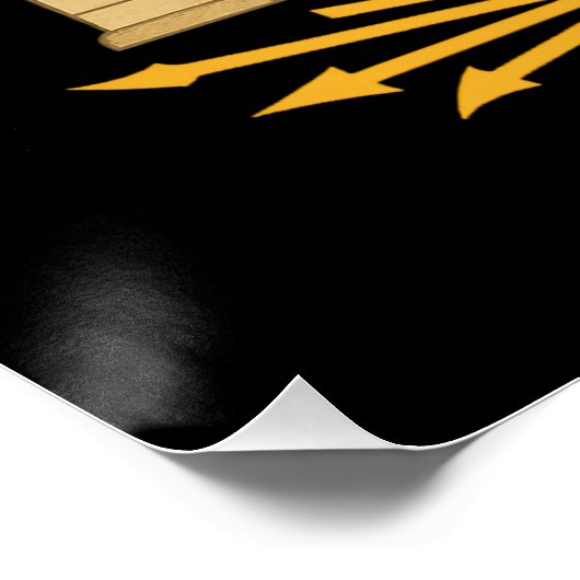 Aten Sun Disc – Ankh, Horus & Nefertiti Poster (Ecke)