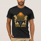 Aten Sun Disc – Ankh, Horus & Nefertiti T-Shirt (Vorderseite)