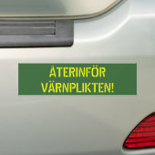 ÅTERINFÖR VÄRNPLIKTEN AUTOAUFKLEBER (Auf Auto)