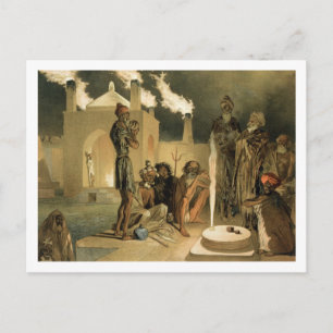 Ateseh-Gah, Amerikanische Ureinwohner für den Feue Postkarte