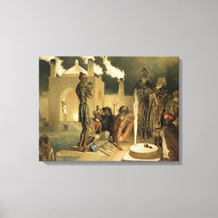 Ateseh-Gah, amerikanischer Ureinwohner gewidmet Leinwanddruck