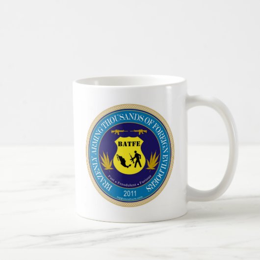 ATF/BATFE Spoof-Logo-Tasse Kaffeetasse (Rechts)