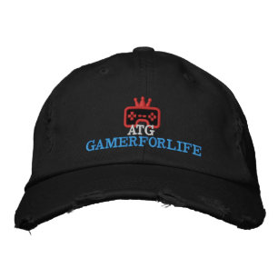 ATG Black Cap Bestickte Baseballkappe