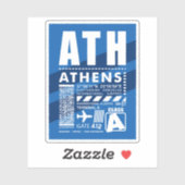 ATH Athens Flughafen Aufkleber (Blatt)