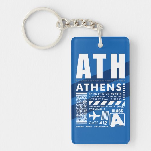 ATH Athens Flughafen Schlüsselanhänger (Vorderseite)