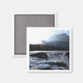 Athabasca Falls 2x2 magnet (Vorderseite/Rückseite)