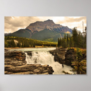 Athabasca Falls Canada stilisiert Poster