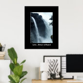 Athabasca Falls Jasper Nat. Park Motivierend Poster (Heimbüro)