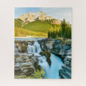 Athabasca Falls, Jasper National Park, Kanada Puzzle (Vertikal)