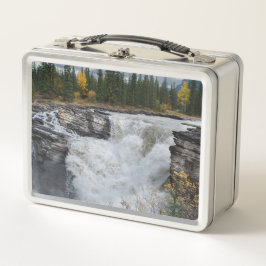 Athabasca Falls, Kanadische Wasserfall-Fotografie Metall Brotdose