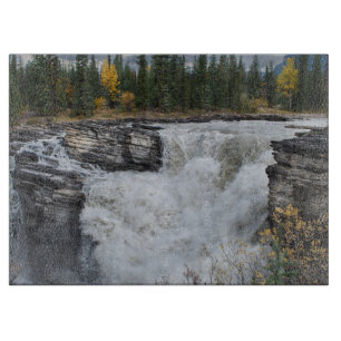 Athabasca Falls, Kanadische Wasserfall-Fotografie Schneidebrett