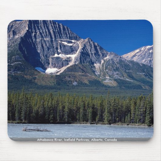 Athabasca Fluss, Icefield Allee, Alberta, Kanada Mousepad (Vorne)