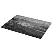 Athabasca Lookout, monochrome Landschaftsfotografi Schneidebrett (Ecke)