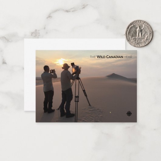 Athabasca Sand Dunes Mitteilungskarte (Vorderseite/Rückseite Beispiel)