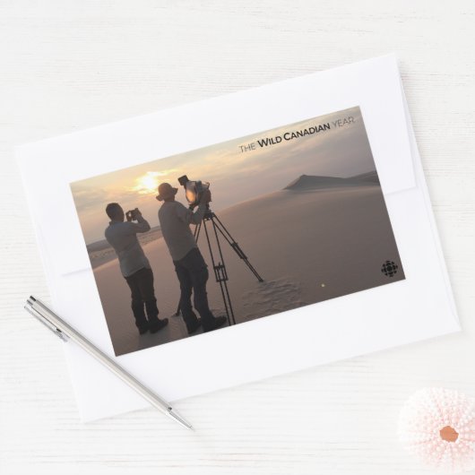 Athabasca Sand Dunes Rechteckiger Aufkleber (Umschlag)