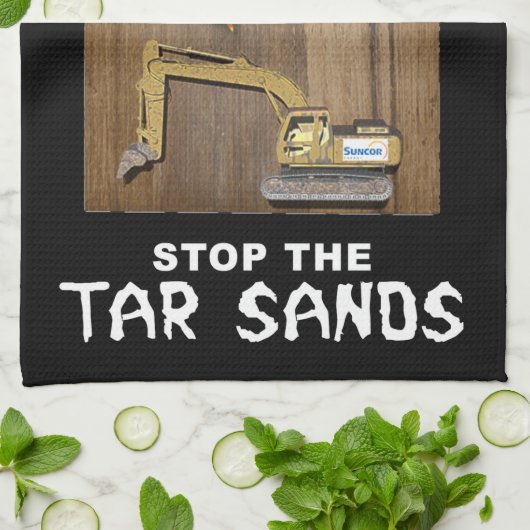 Athabasca Tar Sands Duck Mount Geschirrtuch (Gefaltet)