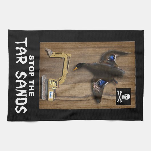 Athabasca Tar Sands Duck Mount Geschirrtuch (Horizontal)