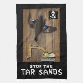 Athabasca Tar Sands Duck Mount Geschirrtuch (Vertikal)