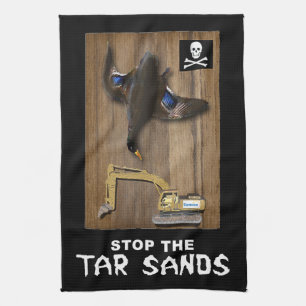 Athabasca Tar Sands Duck Mount Geschirrtuch