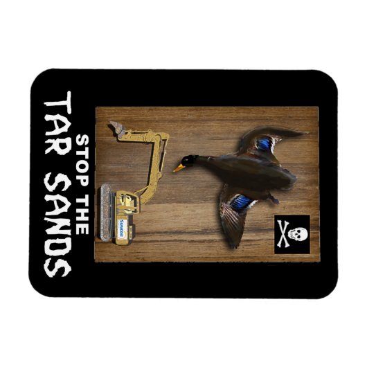 Athabasca Tar Sands Duck Mount Magnet (Horizontal)