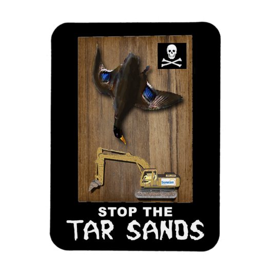 Athabasca Tar Sands Duck Mount Magnet (Vertikal)