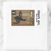 Athabasca Tar Sands Duck Mount Rechteckiger Aufkleber (Tasche)