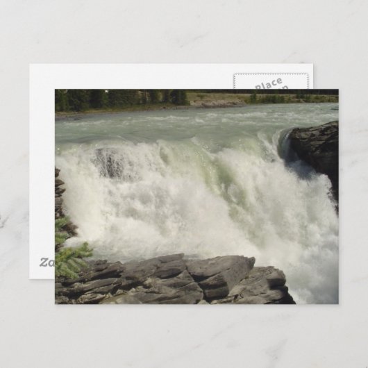 Athabasca Wasserfälle in Alberta Postkarte (Vorne/Hinten)