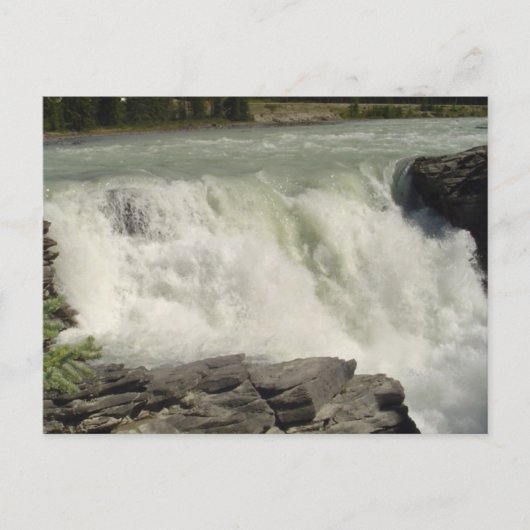 Athabasca Wasserfälle in Alberta Postkarte (Vorderseite)